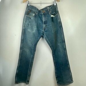 Ariat M5 Rebar Straight Leg Jeans 34x30 Mid Wash Utility Workwear Western
